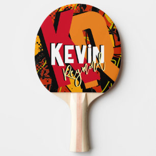Raquette De Ping Pong Nom du joueur de tennis de table cool&moderne