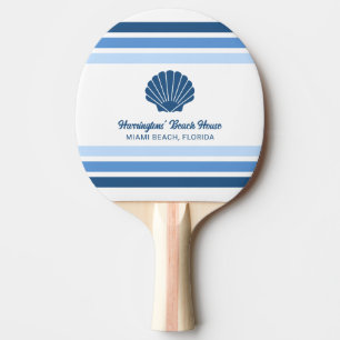 Raquette De Ping Pong Nom et emplacement personnalisés Maison de plage