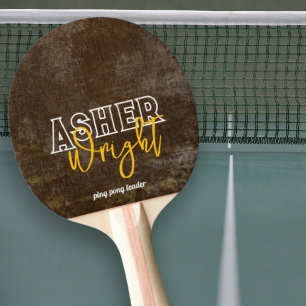 Raquette De Ping Pong Nom moderne 'ping pong leader' brun