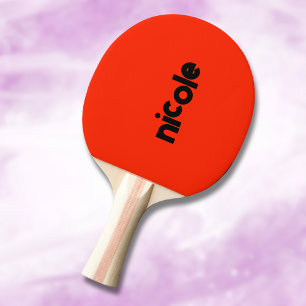 Raquette De Ping Pong Nom moderne Scarlet Style tendance minimaliste