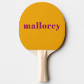 Raquette De Ping Pong Nom orange rose vibre simple (Dos)
