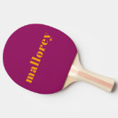 Raquette De Ping Pong Nom orange rose vibre simple (Côté)