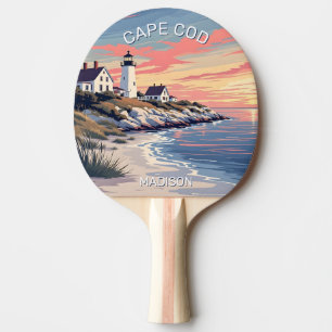 Raquette De Ping Pong Nom personnalisé Cape Cod Massachusetts
