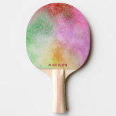 Raquette De Ping Pong Nom personnalisé Couleur Explosion Ping Paddle (Dos)
