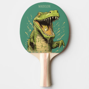 Raquette De Ping Pong Nom personnalisé Crocodile