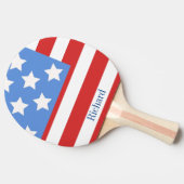 Raquette De Ping Pong Nom personnalisé de l'indicateur USA (Côté)