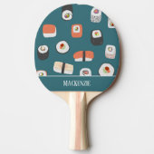Raquette De Ping Pong Nom personnalisé du Sushi (Devant)