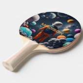 Raquette De Ping Pong Nom personnalisé Imaginaire Espace enfant (Devant Angle)