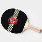 Raquette De Ping Pong Nom Personnalisé King Of Ping pong Red Circle (Côté)