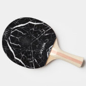 Raquette De Ping Pong Nom personnalisé par marbre noir (Côté)