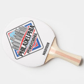 Raquette De Ping Pong Nom personnalisé Philadelphia Pennsylvanie (Côté)