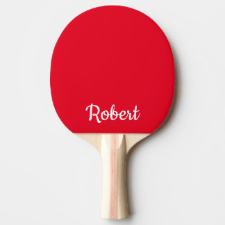 Raquette De Ping Pong Nom personnalisé rouge