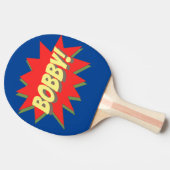 Raquette De Ping Pong Nom personnalisé Superhero (Côté)