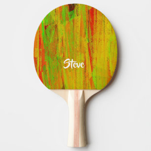 Raquette De Ping Pong Nom personnalisé surface peinte