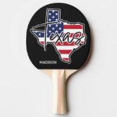 Raquette De Ping Pong Nom personnalisé Texas (Dos)