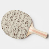 Raquette De Ping Pong Notes de musique (Côté)