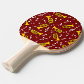 Raquette De Ping Pong *Notes de musique Baritone Marching (Devant Angle)