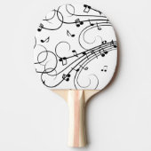 Raquette De Ping Pong Notes de musique fantaisie (Devant)