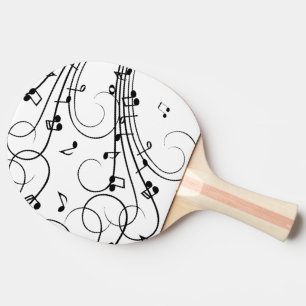 Raquette De Ping Pong Notes de musique fantaisie