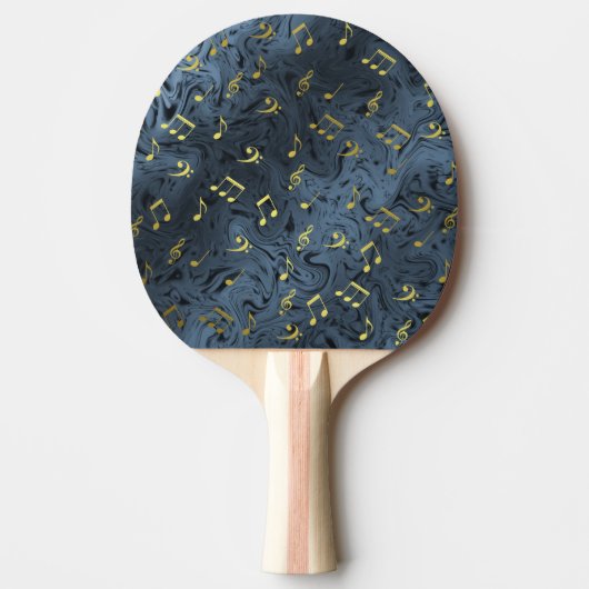 Raquette De Ping Pong notes d'or (Devant)