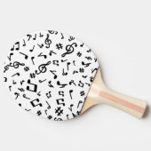 Raquette De Ping Pong Notes musicales (Côté)