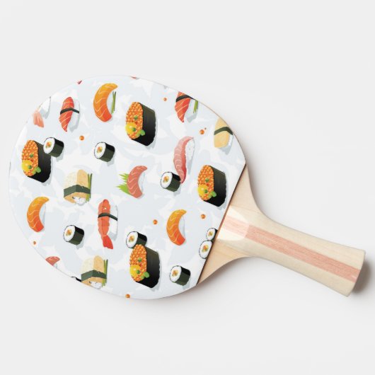 Raquette De Ping Pong Nourriture japonaise :Sushi Motif (Côté)