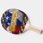 Raquette De Ping Pong Nous Le Peuple Drapeau Américain (Côté)