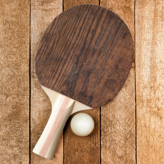 Raquette De Ping Pong Noyer foncé rustique