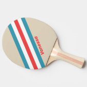 Raquette De Ping Pong Nuage Chasseur Rayé avec Nom (Côté)