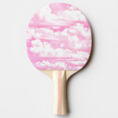 Raquette De Ping Pong Nuages de filles rose Fuchsia doux (Dos)