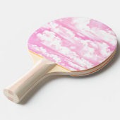 Raquette De Ping Pong Nuages de filles rose Fuchsia doux (Devant Angle)