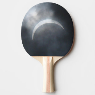Raquette De Ping Pong Nuages éffrayants de tempête Eclipse 2017