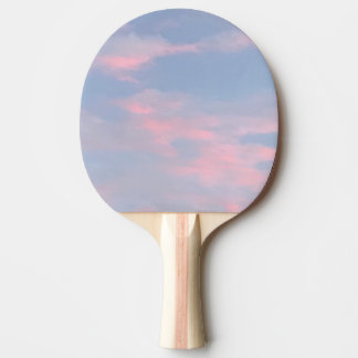 Raquette De Ping Pong Nuages roses personnalisables