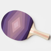 Raquette De Ping Pong Nuances D'Art Abstrait Géométrique Violet (Côté)