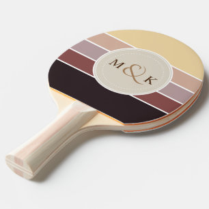 Raquette De Ping Pong Nuances de la palette de couleurs 001 de chocolat