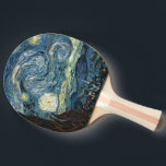 Raquette De Ping Pong Nuit étoilée par Vincent van Gogh. L'art célèbre<br><div class="desc">Nuit étoilée par Vincent van Gogh. Art célèbre,  peinture à l'huile de paysage.</div>