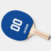Raquette De Ping Pong Numéro de nom personnalisé bleu (Côté)