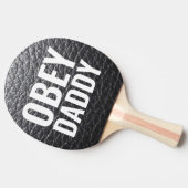 RAQUETTE DE PING PONG OBEY DADDY LEATHER-L00K (Côté)