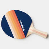 Raquette De Ping Pong Ocean Sun Fall Stripes with Name (Côté)