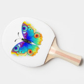 Raquette De Ping Pong Oeil de paon arc-en-ciel (Côté)