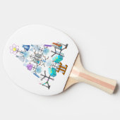 Raquette De Ping Pong Oh Chimie, Oh Arbre Chimiste (Côté)