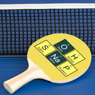 Raquette De Ping Pong Oh chimiste drôle de professeur de chimie