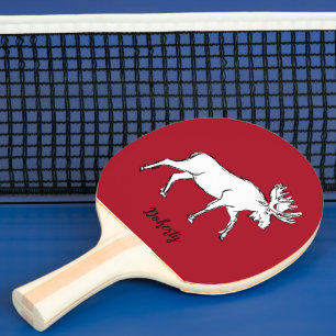 Raquette De Ping Pong Oie rouge et blanche
