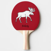 Raquette De Ping Pong Oie rouge et blanche (Devant)