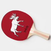 Raquette De Ping Pong Oie rouge et blanche (Côté)