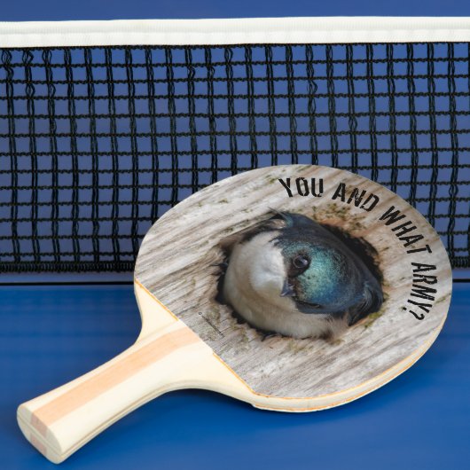 Raquette De Ping Pong Oiseau-chanteur avale en arbre massif (Insitu)