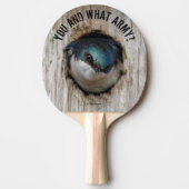 Raquette De Ping Pong Oiseau-chanteur avale en arbre massif (Devant)