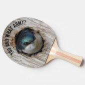 Raquette De Ping Pong Oiseau-chanteur avale en arbre massif (Côté)