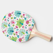 Raquette De Ping Pong oiseau et hibou de paon (Côté)