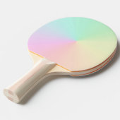 Raquette De Ping Pong Ombre Pastel Gradient Muet esthétique été (Devant Angle)